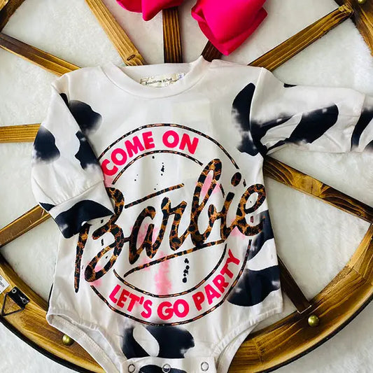 •Pre-Order• Come On Barbie Let's Go Party Baby Onesie