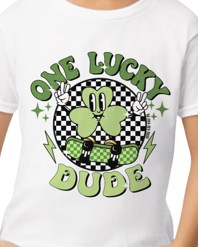 One Lucky Dude | Youth Graphic T-Shirt