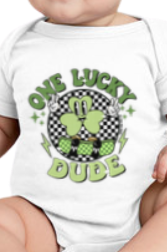 One Lucky Dude | Infant Graphic Onesie