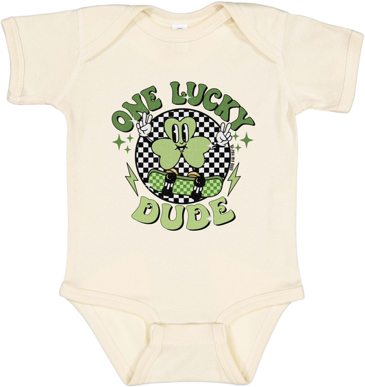 One Lucky Dude | Infant Graphic Onesie