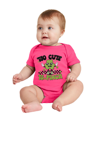 Too Cute To Pinch | Infant Graphic Onesie