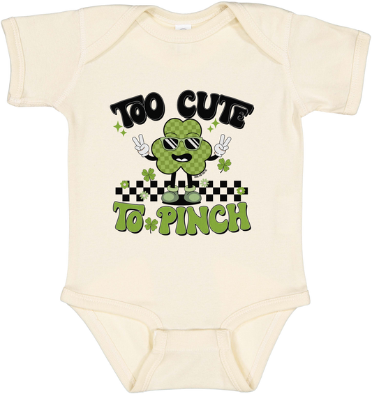 Too Cute To Pinch | Infant Graphic Onesie