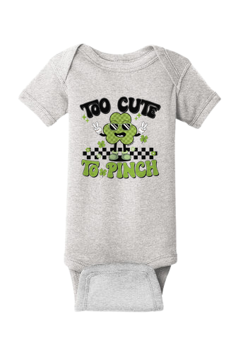 Too Cute To Pinch | Infant Graphic Onesie