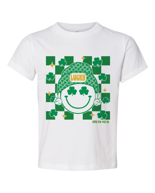 Lucky Check Smiley | Toddler Graphic T-Shirt